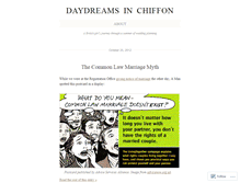 Tablet Screenshot of daydreamsinchiffon.wordpress.com