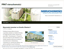 Tablet Screenshot of prk7nieruchomosci.wordpress.com