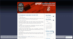 Desktop Screenshot of ginjal.wordpress.com