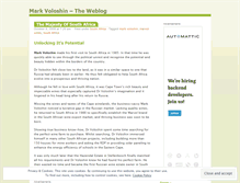 Tablet Screenshot of markvoloshin.wordpress.com