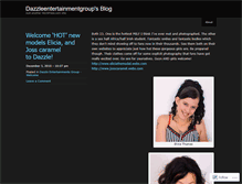 Tablet Screenshot of dazzleentertainmentgroup.wordpress.com