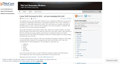Desktop Screenshot of mccartinsurance.wordpress.com