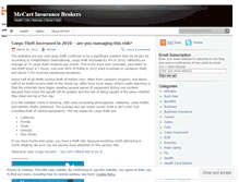 Tablet Screenshot of mccartinsurance.wordpress.com