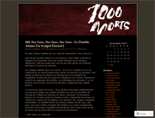 Tablet Screenshot of 1000morts.wordpress.com