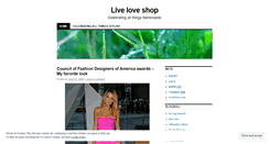 Desktop Screenshot of liveloveshop.wordpress.com