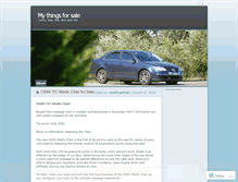 Tablet Screenshot of mything4sale.wordpress.com