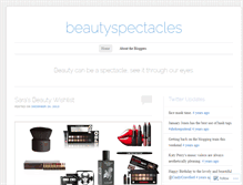 Tablet Screenshot of beautyspectacles.wordpress.com