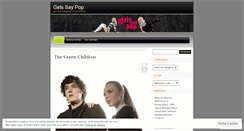 Desktop Screenshot of girlssaypop.wordpress.com