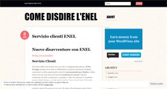 Desktop Screenshot of disdettaenel.wordpress.com