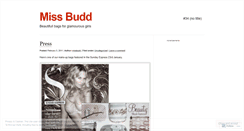 Desktop Screenshot of missbudd.wordpress.com