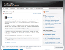 Tablet Screenshot of joshhunt.wordpress.com