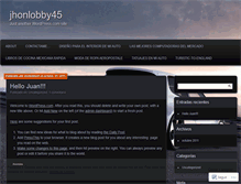 Tablet Screenshot of jhonlobby45.wordpress.com