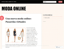Tablet Screenshot of modaonline2.wordpress.com