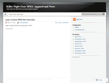 Tablet Screenshot of killerfightgear.wordpress.com