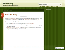 Tablet Screenshot of kiemrong.wordpress.com