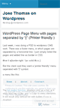 Mobile Screenshot of josethomas.wordpress.com