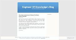 Desktop Screenshot of engineerofknowledge.wordpress.com