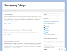 Tablet Screenshot of brainstormingtechniques.wordpress.com