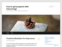 Tablet Screenshot of howtogetpregnantaftermiscarriage.wordpress.com