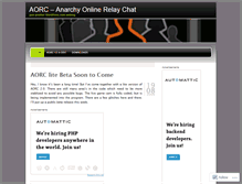 Tablet Screenshot of aorc.wordpress.com