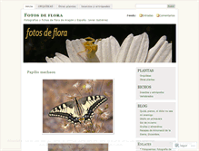 Tablet Screenshot of fotosdeflora.wordpress.com