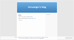 Desktop Screenshot of mrcuongnv.wordpress.com