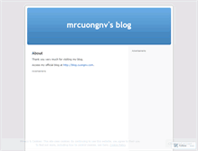 Tablet Screenshot of mrcuongnv.wordpress.com