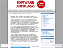 Tablet Screenshot of plagiostop.wordpress.com