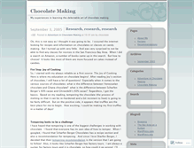 Tablet Screenshot of chocolate.wordpress.com