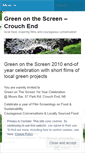 Mobile Screenshot of greenonthescreennorthlondon.wordpress.com