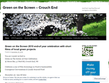 Tablet Screenshot of greenonthescreennorthlondon.wordpress.com