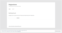Desktop Screenshot of diagnosisone.wordpress.com