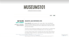 Desktop Screenshot of museums101.wordpress.com