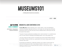 Tablet Screenshot of museums101.wordpress.com