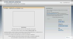 Desktop Screenshot of chilangolandia.wordpress.com