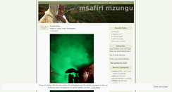 Desktop Screenshot of msafirimuzungu.wordpress.com