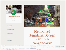 Tablet Screenshot of gogreencanyon.wordpress.com