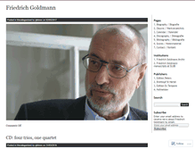 Tablet Screenshot of fgoldmann.wordpress.com