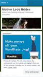 Mobile Screenshot of motherlodebrides.wordpress.com