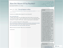 Tablet Screenshot of amipsychic.wordpress.com