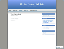 Tablet Screenshot of akhtarsmartialarts.wordpress.com