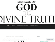 Tablet Screenshot of divinetruth.wordpress.com