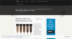 Desktop Screenshot of missnicselegantedge.wordpress.com