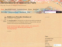 Tablet Screenshot of macombparkdc.wordpress.com