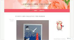 Desktop Screenshot of crimsonowlcreations.wordpress.com