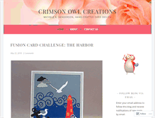 Tablet Screenshot of crimsonowlcreations.wordpress.com