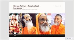 Desktop Screenshot of dhyanaashram.wordpress.com