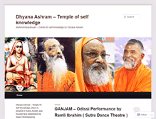 Tablet Screenshot of dhyanaashram.wordpress.com