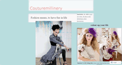 Desktop Screenshot of couturemillinery.wordpress.com