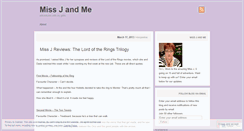 Desktop Screenshot of missjandme.wordpress.com